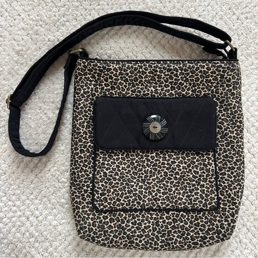 Ozark Bag Sisters Handcrafted Custom One of a Kind Leopard Crossover Bag